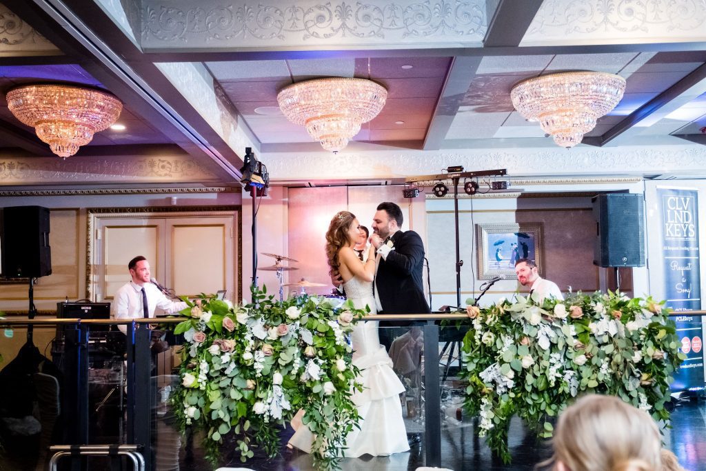 bride and groom first dance winter wedding reception Pittsburgh