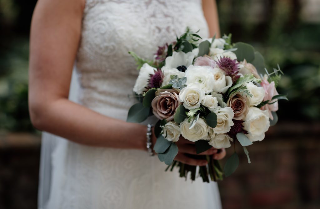 vintage and romantic garden bridal bouquet