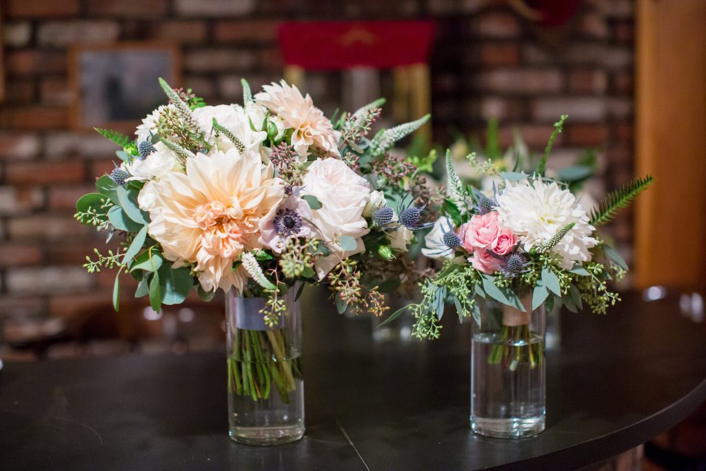 bridal bouquet cafe au lait dahlia bridesmaid bouquet white dahlia